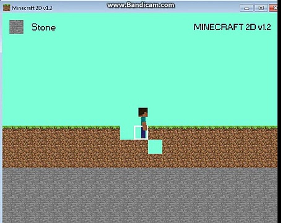 Minecraft 2D Digging to the Lava