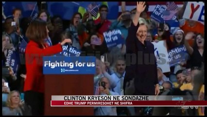 Klinton kryeson në sondazhe - News, Lajme - Vizion Plus