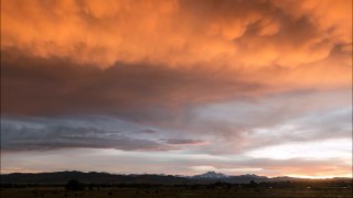 Colorado Rocky Mountain Afternoon Storms - MUST SEE Sunset!