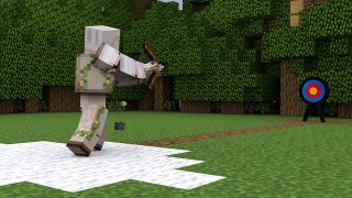 Camp Stories Minecraft Animation - Archery Challenge  5