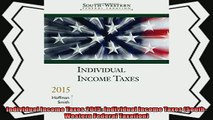 there is  Individual Income Taxes 2015 Individual Income Taxes SouthWestern Federal Taxation