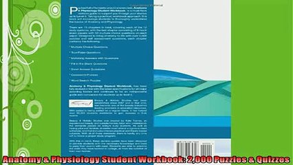 READ book  Anatomy  Physiology Student Workbook 2000 Puzzles  Quizzes  FREE BOOOK ONLINE