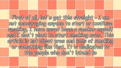 Easy Manifestation Trick for Smokers