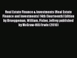 Read Real Estate Finance & Investments (Real Estate Finance and Investments) 14th (fourteenth)