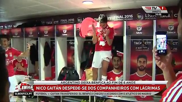 Gaitan despede-se dos colegas em lágrimas