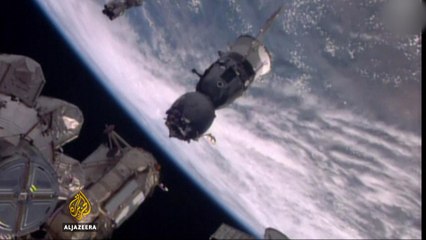 Russian capsule returns from space mission