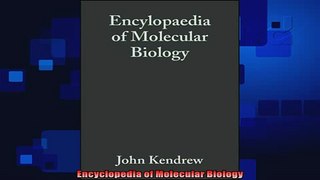 READ book  Encyclopedia of Molecular Biology  BOOK ONLINE