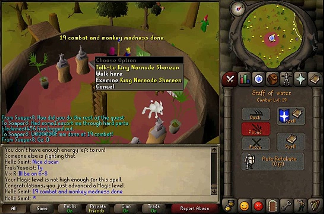 07 Scape Monkey Madness Finished at 19 Combat!!