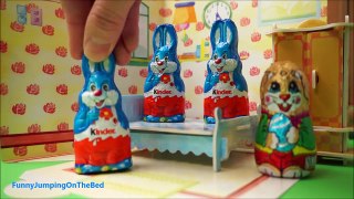 Kinder Bunny Jumping on the Bed / Little Surprise Nursery Rhymes baby’s song videos collection