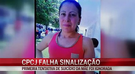 Ja não era a primeira tentativa de se suicidar com os dois filhos
