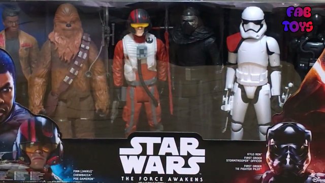 Star Wars The Force Awakens Action figures collection Star Wars Toys unboxing 6 pack