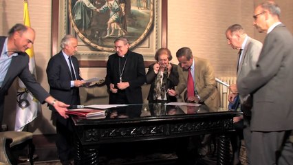 ¿Qué es Operación Visión? Firma del convenio con Cáritas. 15 Octubre 2013.