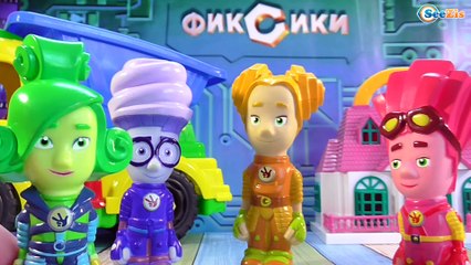 ФИКСИКИ. Мультики с игрушками. Учим правила дорожного движения с Фиксиками. Развивающие видео