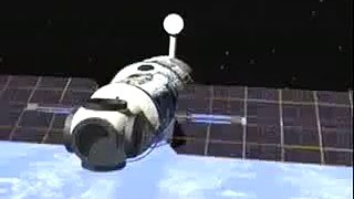 ISS: Zarya and Unity docking with Zvezda Service Module (Soviet / Russian design)