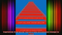 DOWNLOAD FREE Ebooks  Capitalism from Below Markets and Institutional Change in China Full Ebook Online Free