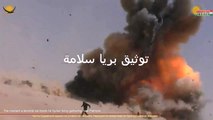 The moment a terrorists car-bomb hit Syrian Army gathering near Palmyra