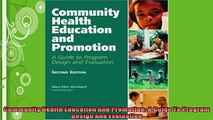 READ book  Community Health Education And Promotion A Guide To Program Design And Evaluation READ ONLINE