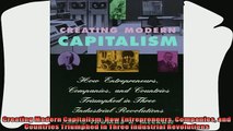 different   Creating Modern Capitalism How Entrepreneurs Companies and Countries Triumphed in Three