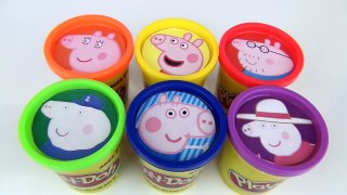 Learn Colors PEPPA PIG! Play doh Kids Toys Surprises, Learn Nick Jr, Kids Peppa Animal Fun