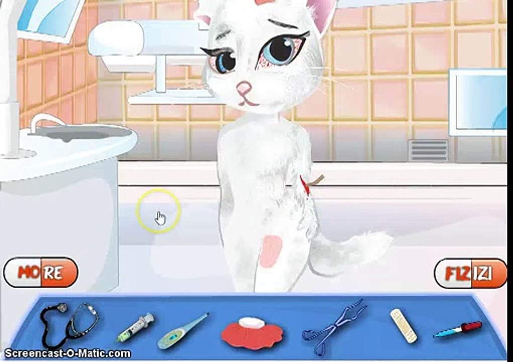 Talking Angela at the  Doctor New Games For Girls & Kids in HD