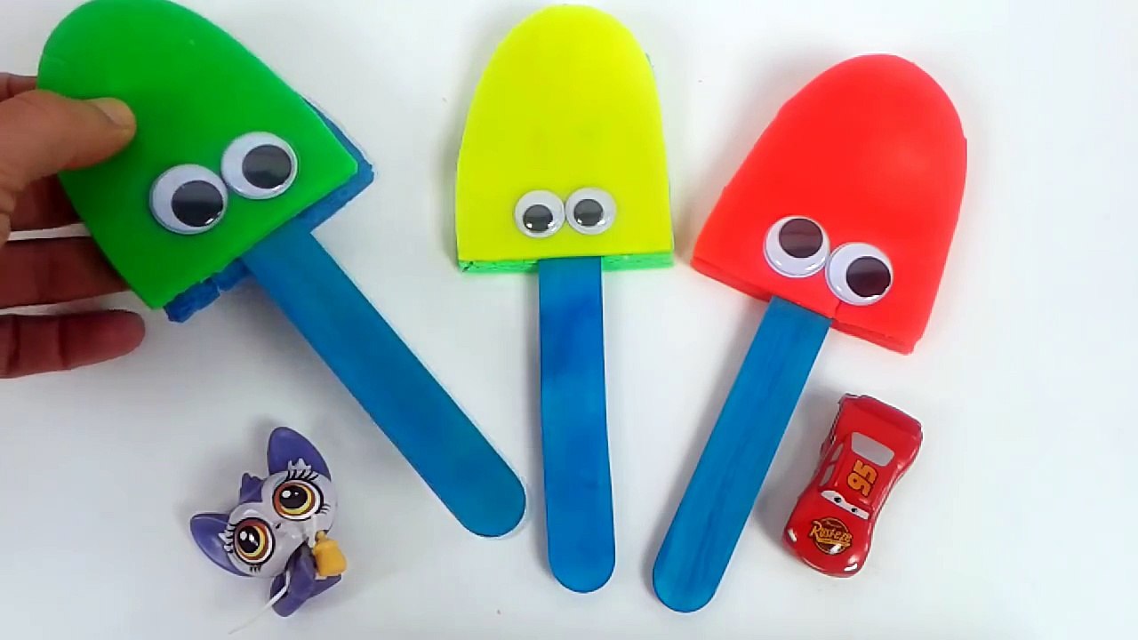 Play Doh Ice Cream Surprise Eggs Dessert Spiderman Egg Surprise Cars Pet Shop Helados Plastilina