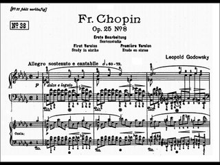 Chopin-Godowsky - Study No. 38 in D-flat major after Op. 25 No. 8