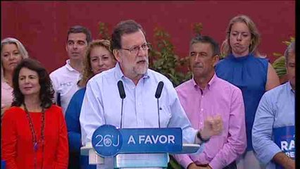 Rajoy responsabiliza a Sánchez de que el PSOE pueda ser tercero