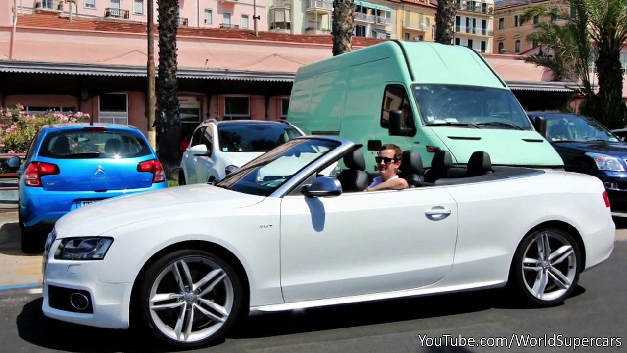 Audi S5 Cabriolet Driving, Accelerations and Sound