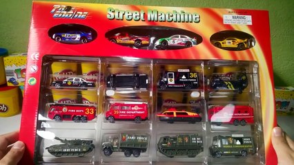 16 Parça İtfaiye Polis ve Askeri Araçlar Seti ile Hızlı ve Öfkeli Aksiyonlar