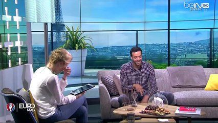 Fou rire de Claire Arnoux avec Tarek Boudali