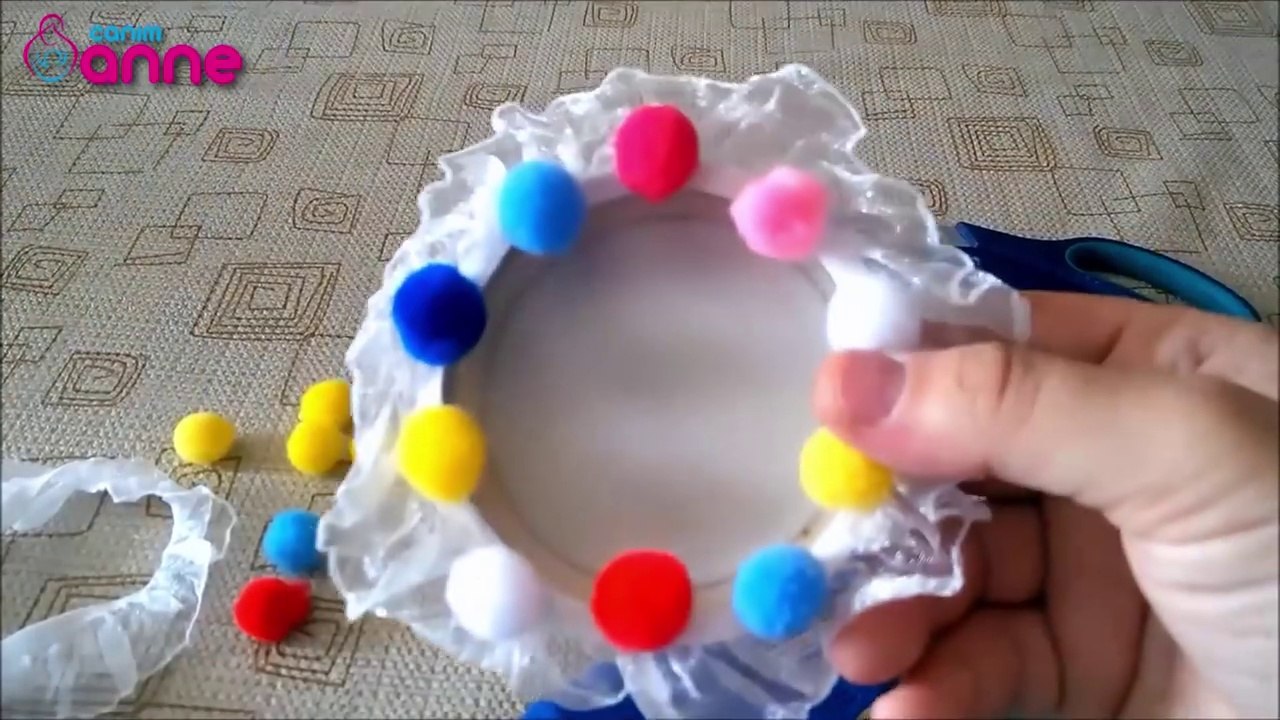 Kavanoz Kapağından Fotoğraf Çerçevesi Yapımı