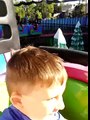 Logan's first roller coaster ride