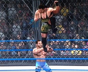 2K14: STEEL CAGE MATCH: CHRIS BENOIT VS ROB VAN DAM.