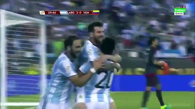 Argentina vs Venezuela 4-1 Gol De Lionel Messi Copa America 2016