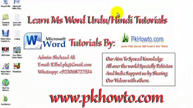 Lesson # 6 Subscript, Superscript (Learn MS word Urdu Hindi Tutorials)