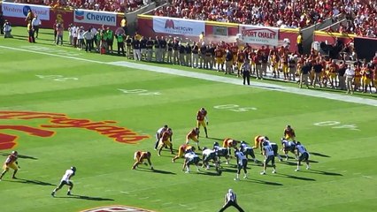 Sean Schroeder to Scott Harding 10-yard pass Hawaii vs. USC Football 2012 Memorial Coliseum