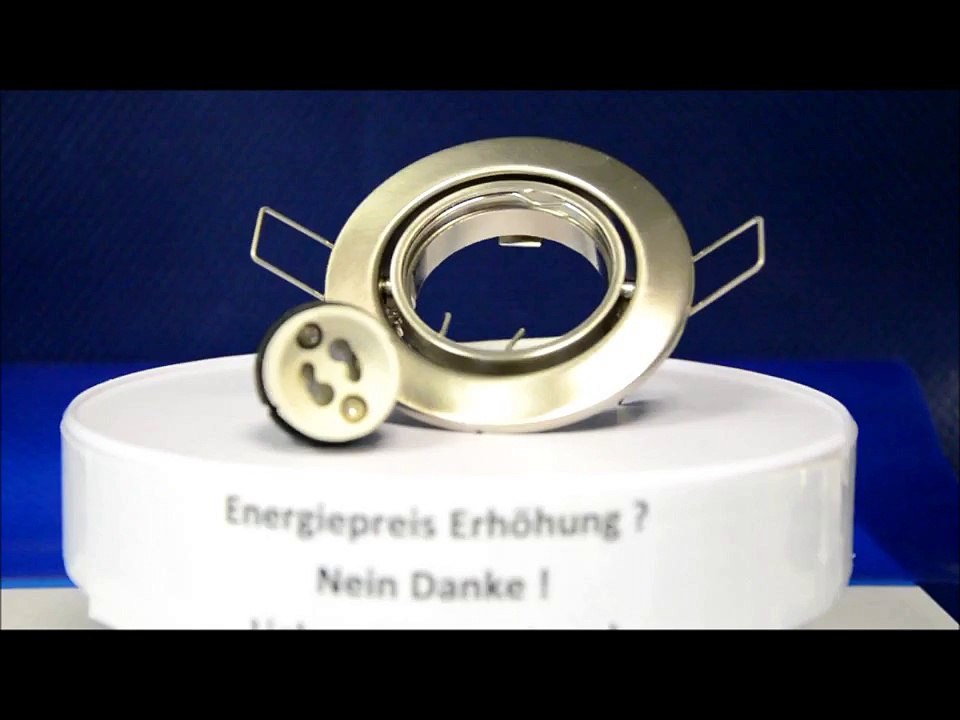 Einbaustrahler schwenkbar 25° eisengebürstet  #3940-licht