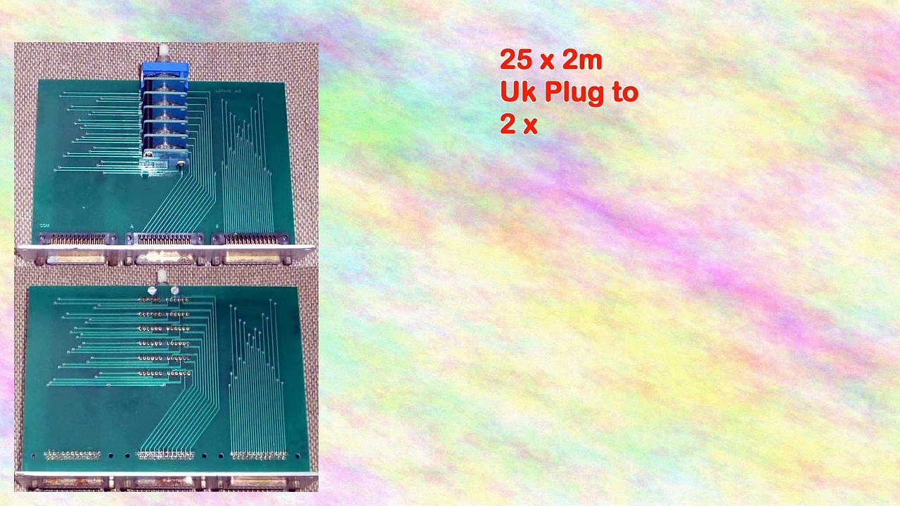 25 x 2m Uk Plug to 2 x