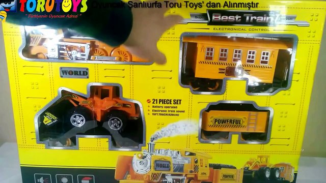 Gerçek Duman Çıkartan DEV Oyuncak Tren Seti # Real Smoky Giant Train Toy Set