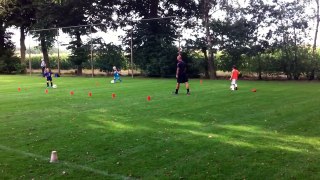 F7 SVS Training : slalom en op goal schieten (27  aug 2012)