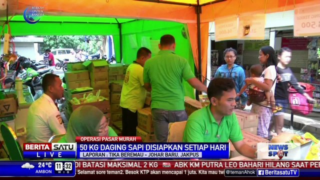 Dalam Hitungan Menit, Sembako Habis Terjual