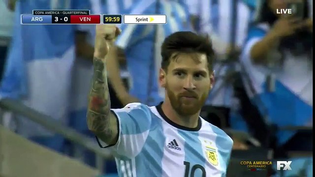 Argentina vs Venezuela 4-1 (copa America 2016) Lionel Messi Gol
