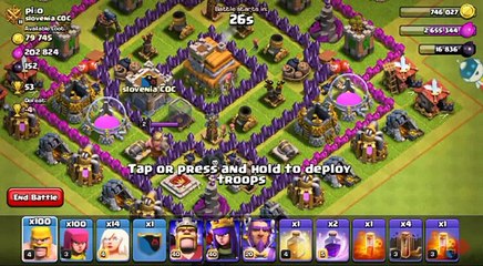 Clash of Clans "15 healers+Heroes"