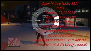 Gta V Online | Open Money Lobby | Ps3 19:30 | Psn: GlitchTV_De