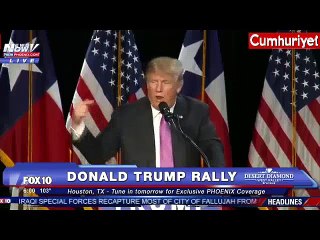 Trump'tan miting alanında küfür