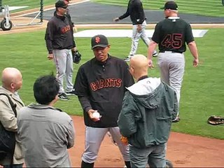 2008-06-29 A's Game SF Giants Practice