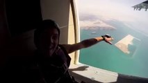 Amazing video-sky diving-amazing view of Dubai by sky divers