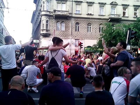 Hungarian football fans