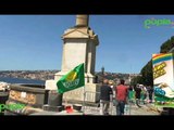 Napoli - I Verdi ripuliscono la colonna spezzata (18.06.16)