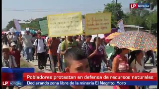 Pobladores protestan en El Negrito Yoro 29 03 2014